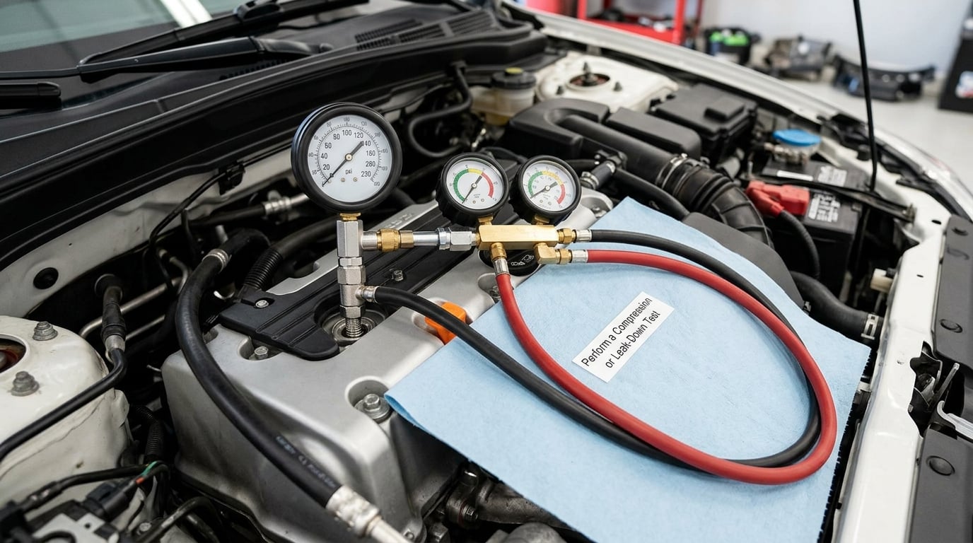 Perform a Compression or Leak-Down Test