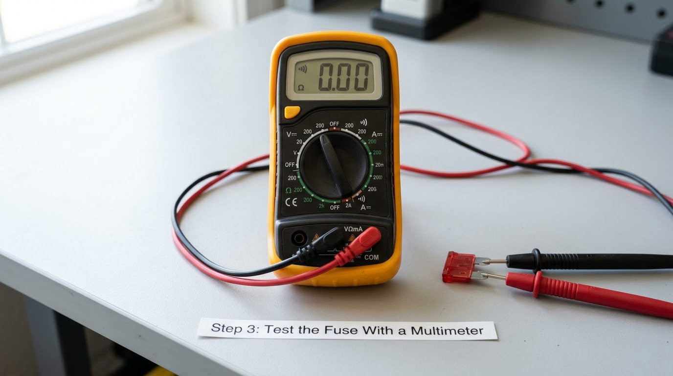Step 3: Test the Fuse With a Multimeter