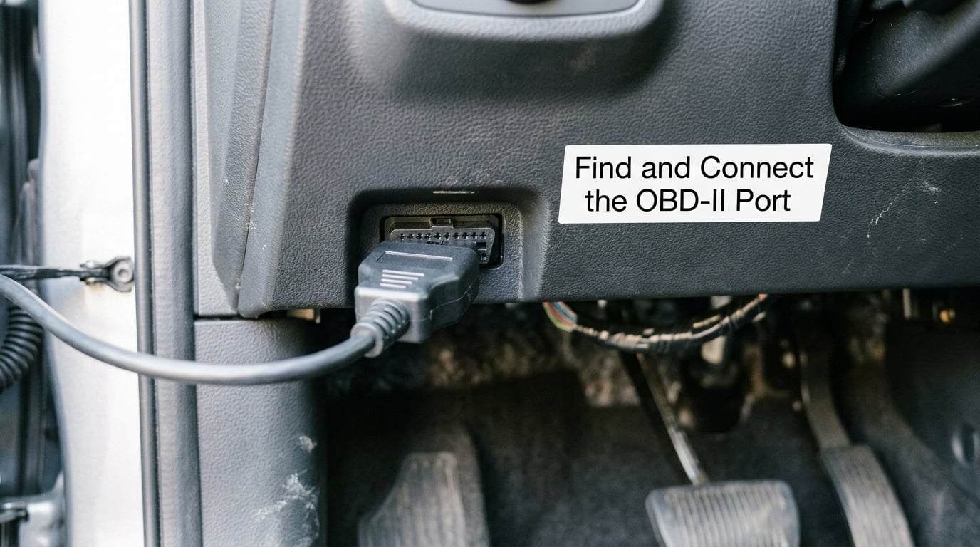Find and Connect the OBD-II Port