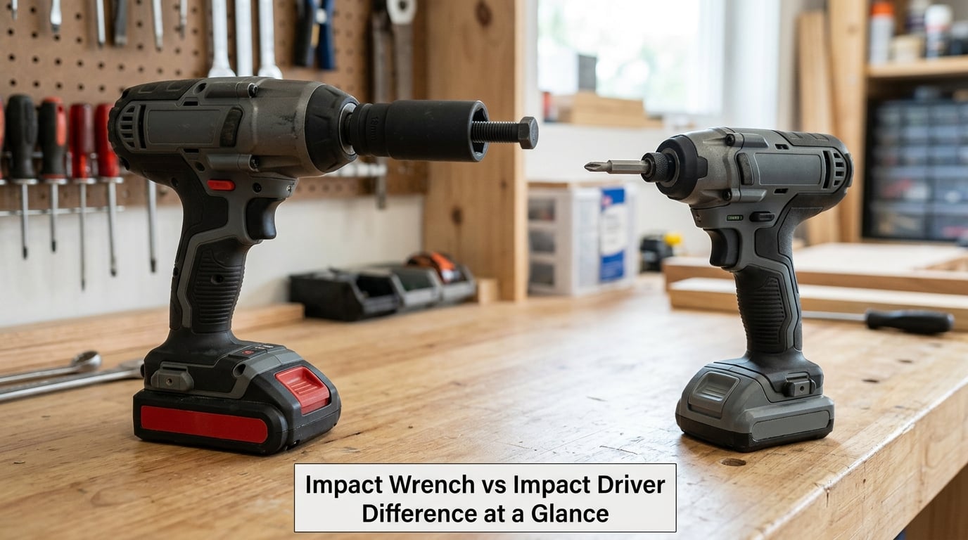 Impact Wrench vs Impact Driver Difference at a Glance