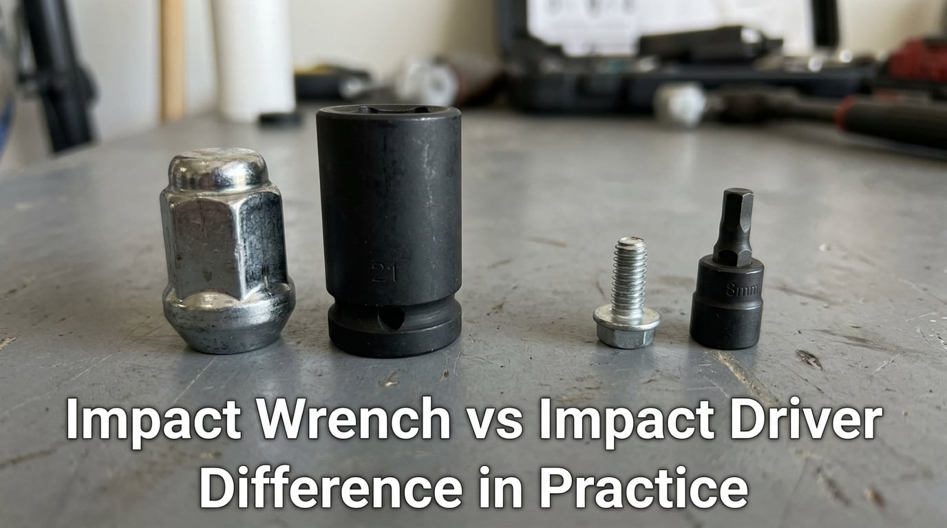 Impact Wrench vs Impact Driver Difference in Practice