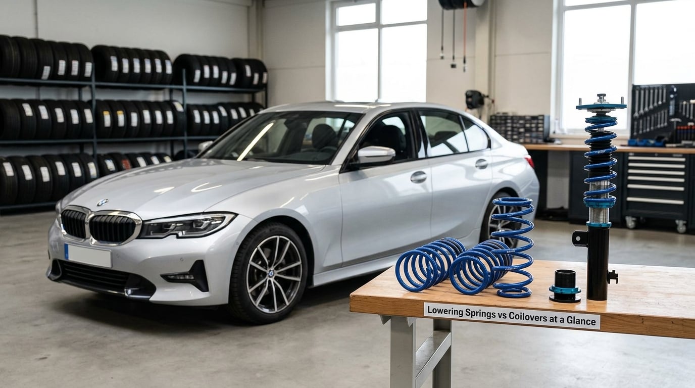 Lowering Springs vs Coilovers at a Glance