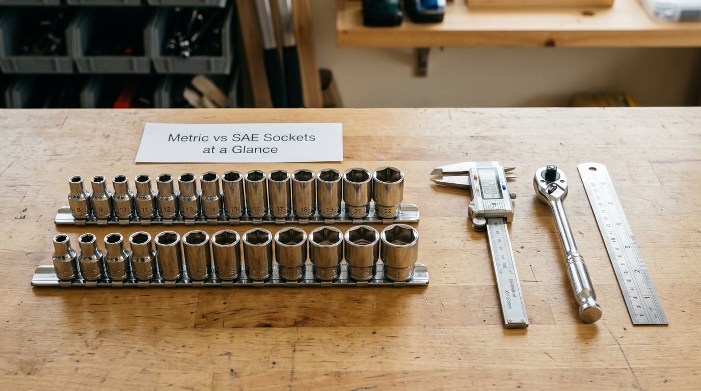 Metric vs SAE Sockets at a Glance