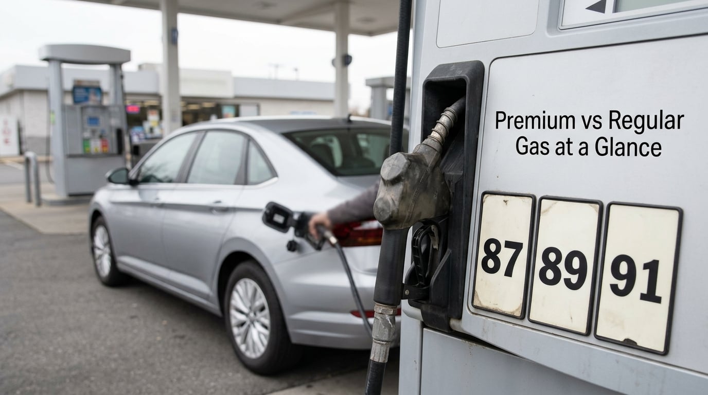 Premium vs Regular Gas at a Glance