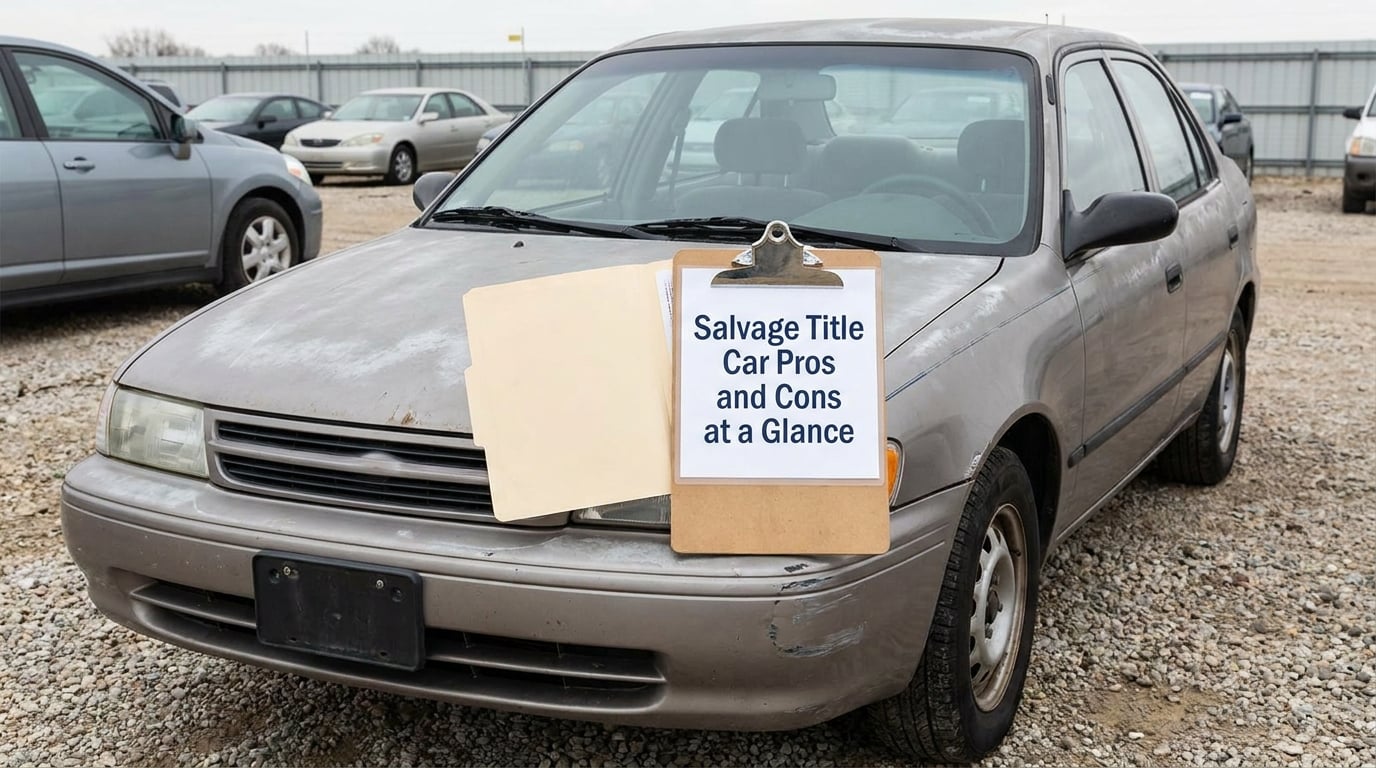 Salvage Title Car Pros and Cons at a Glance
