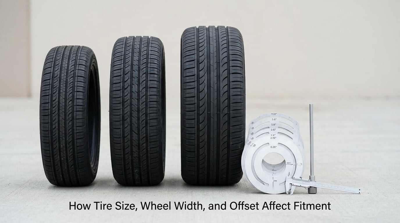How Tire Size, Wheel Width, and Offset Affect Fitment