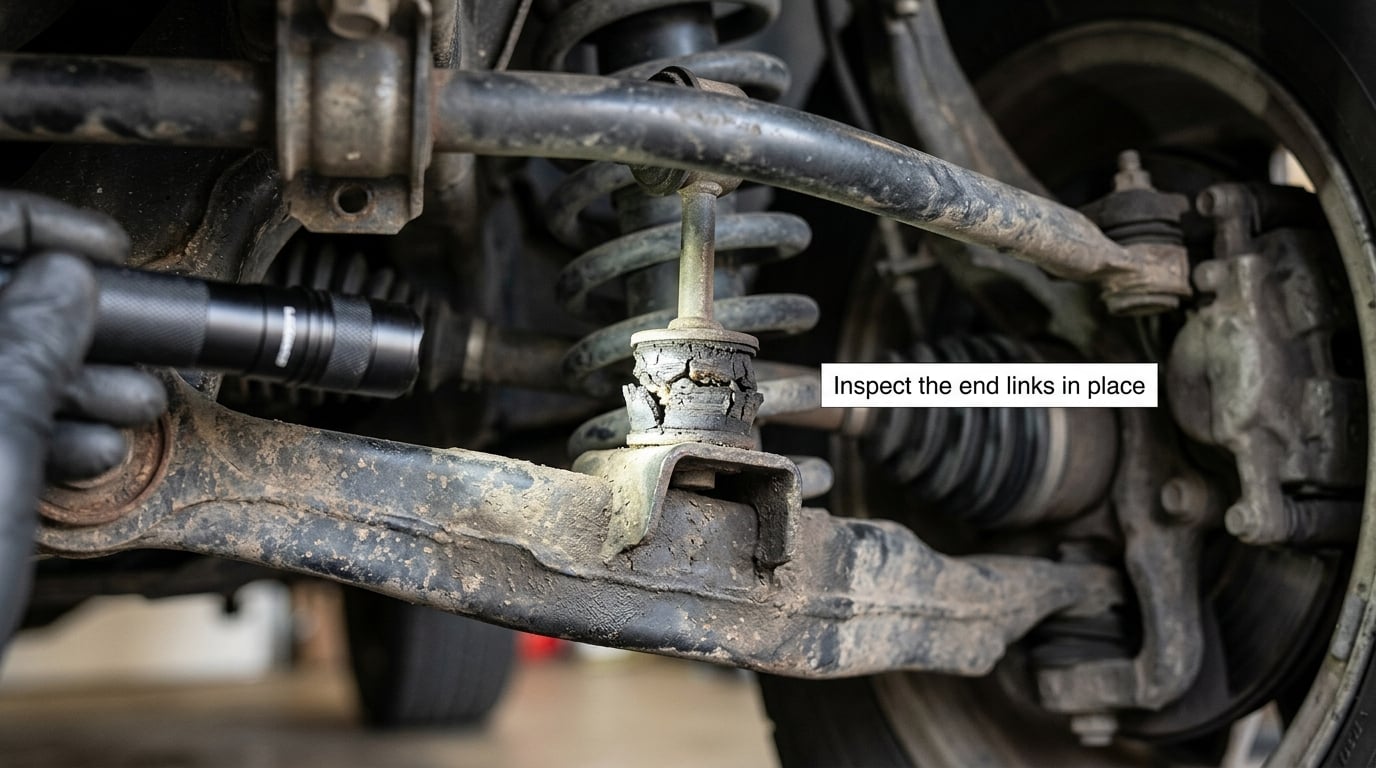 Inspect the end links in place