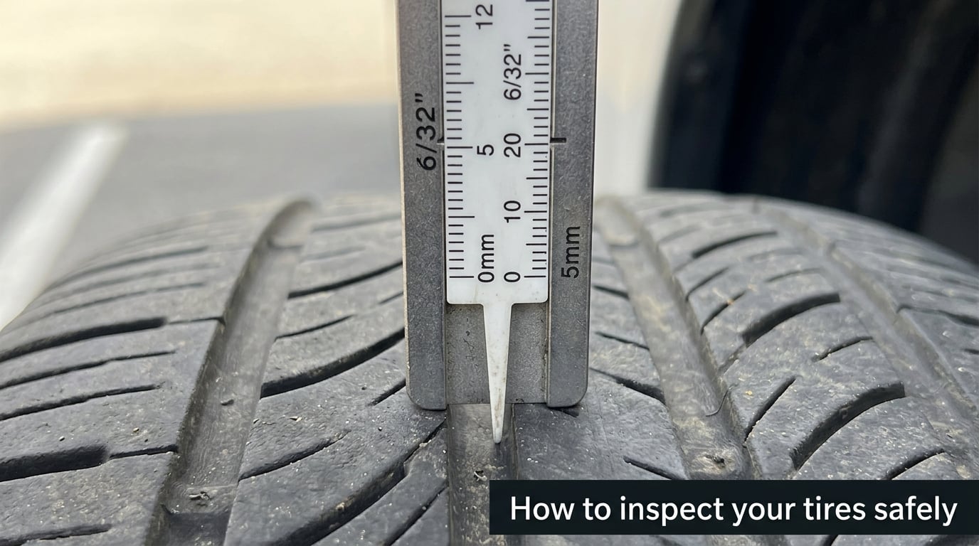 How to inspect your tires safely