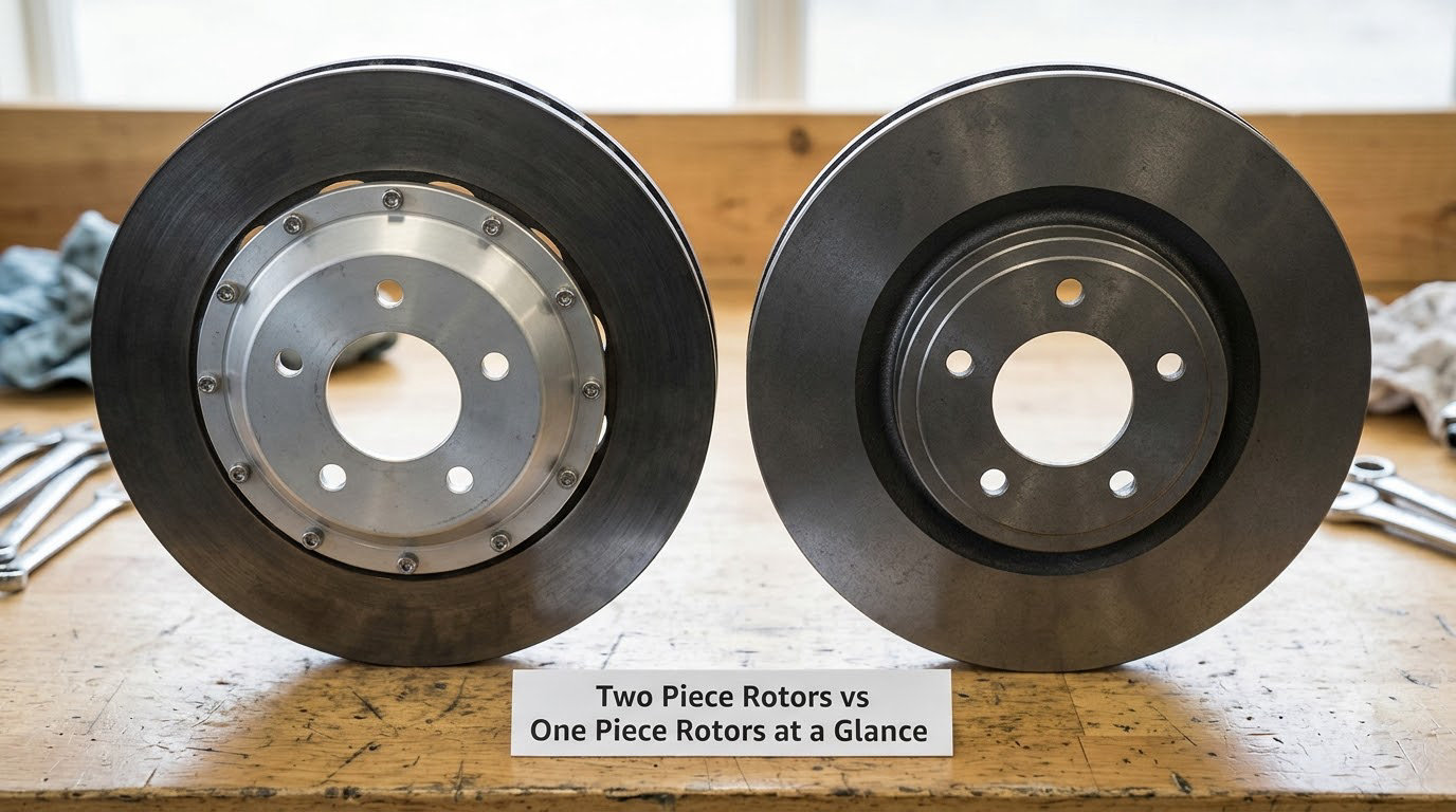 Two Piece Rotors vs One Piece Rotors at a Glance