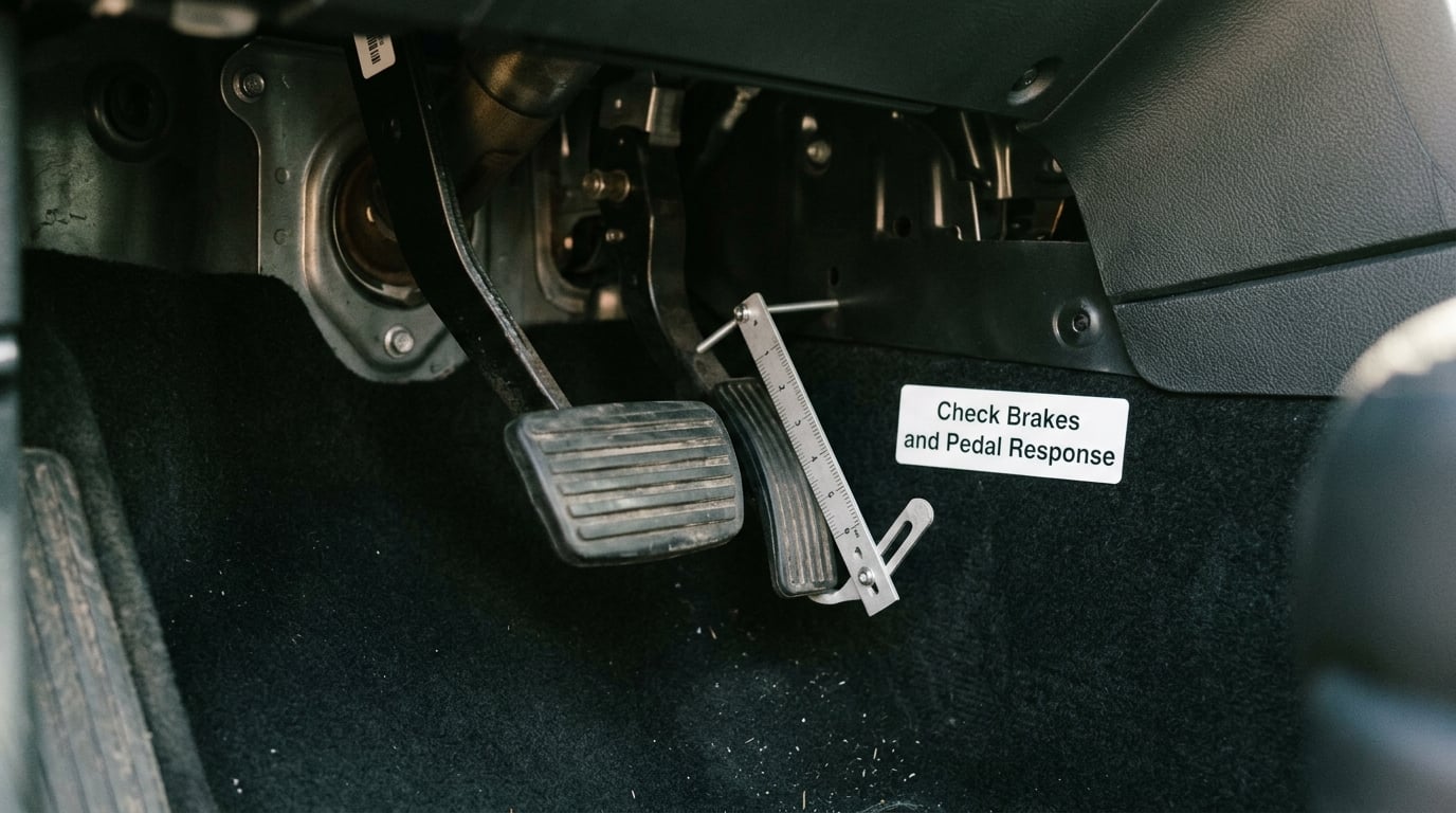 Check Brakes and Pedal Response