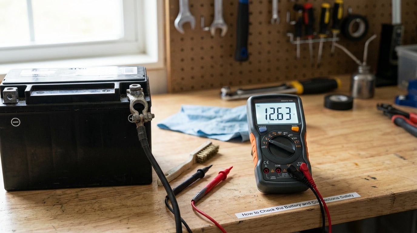 How to Check the Battery and Connections Safely