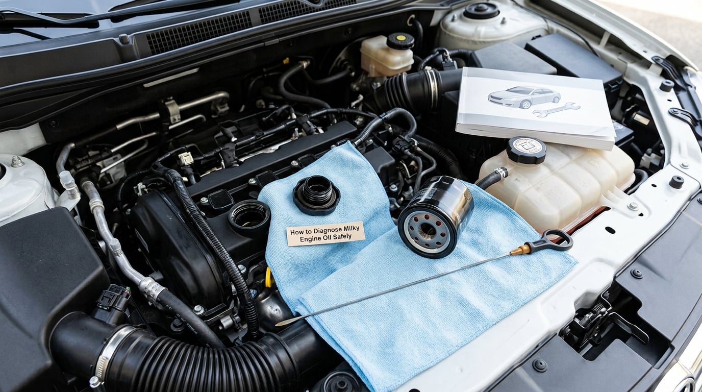 How to Diagnose Milky Engine Oil Safely