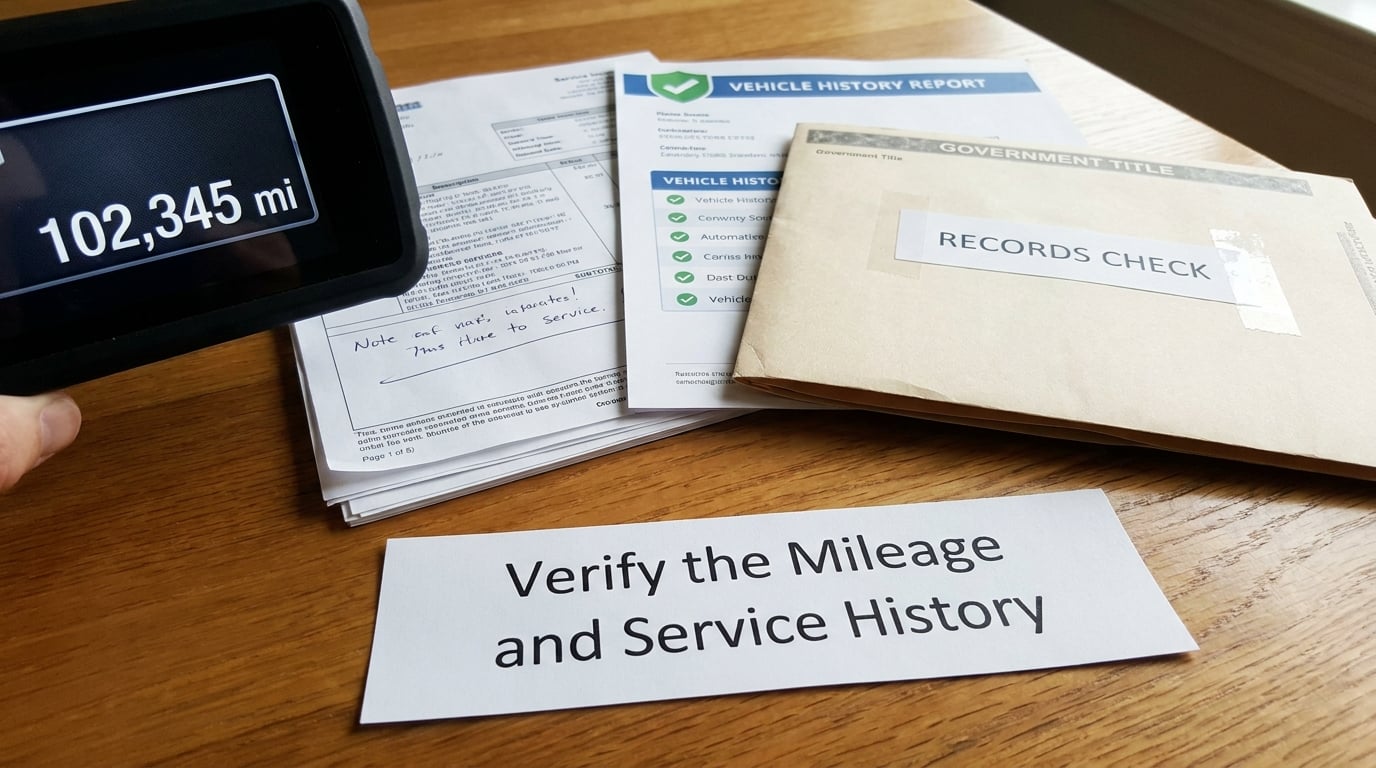 Verify the Mileage and Service History
