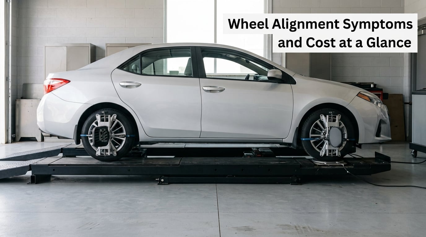 Wheel Alignment Symptoms and Cost at a Glance