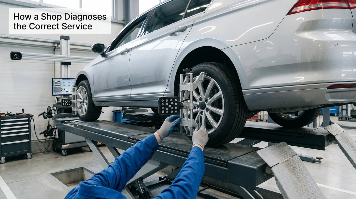 How a Shop Diagnoses the Correct Service