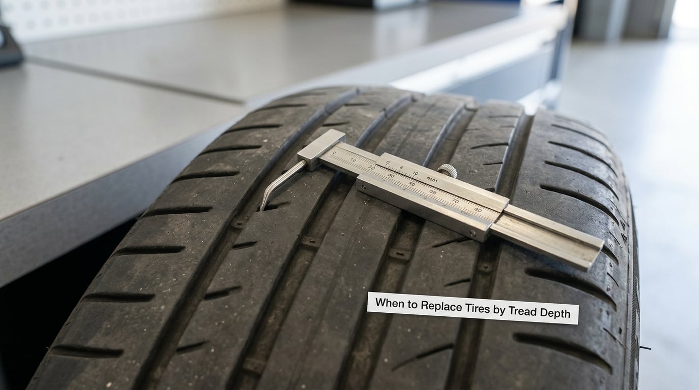 When to Replace Tires by Tread Depth