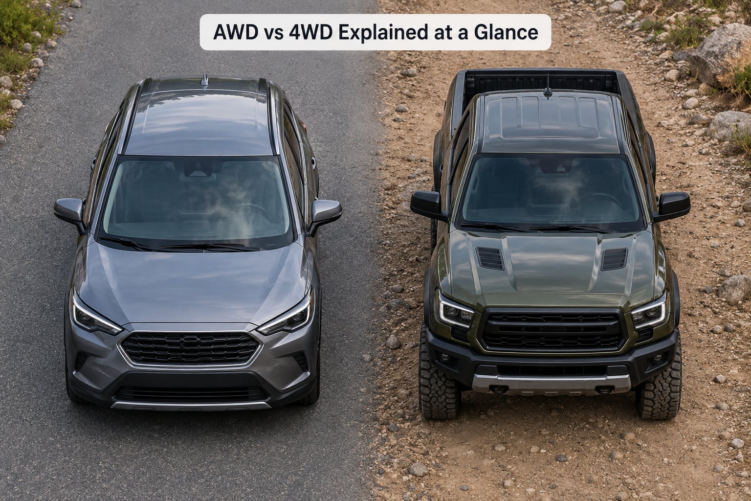 AWD vs 4WD Explained at a Glance