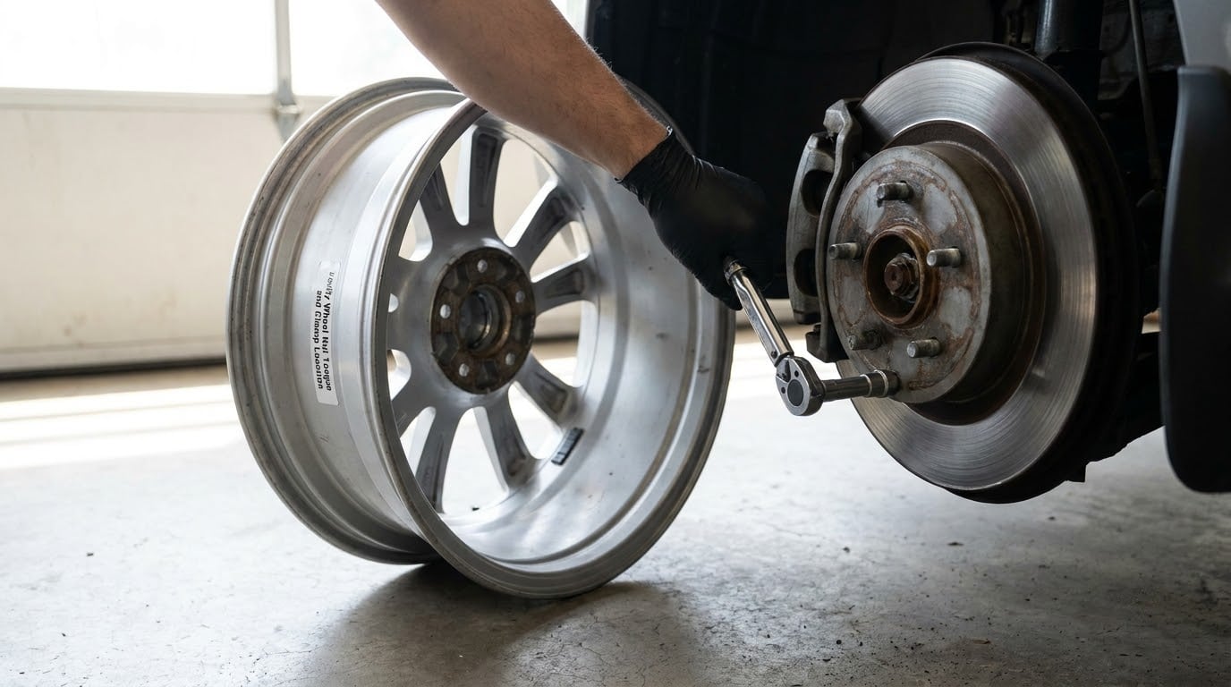 Verify Wheel Nut Torque and Clamp Location