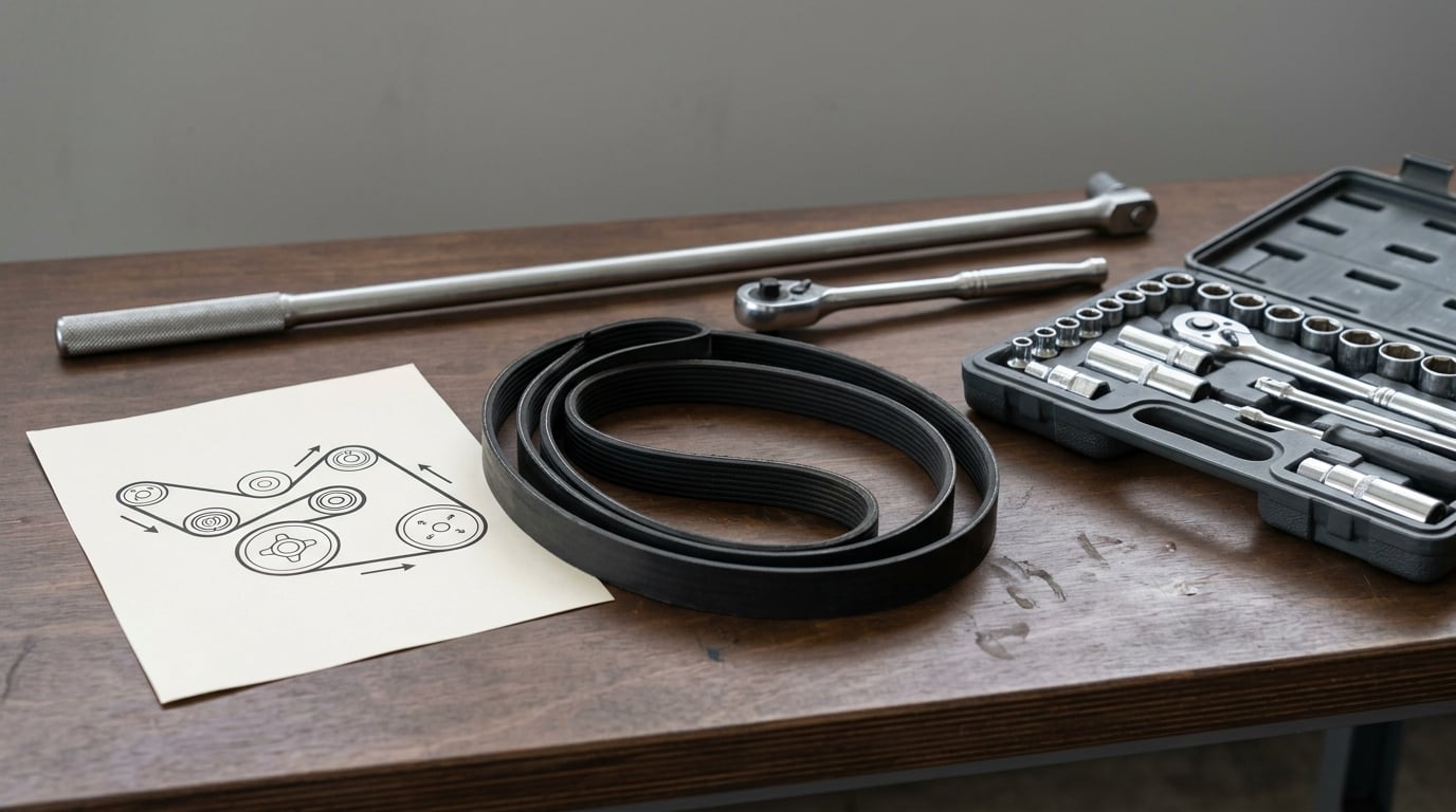 how to replace a serpentine belt
