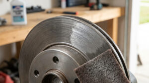 how to remove glaze from brake rotors