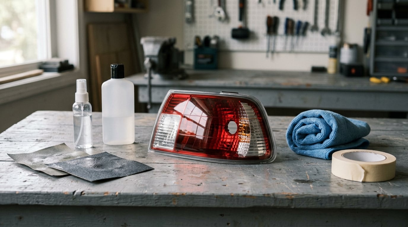 how to fix cloudy plastic on tail lights