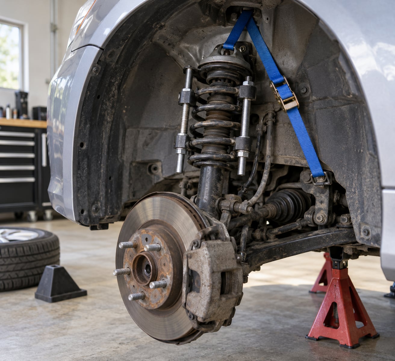 how to replace a coil spring safely