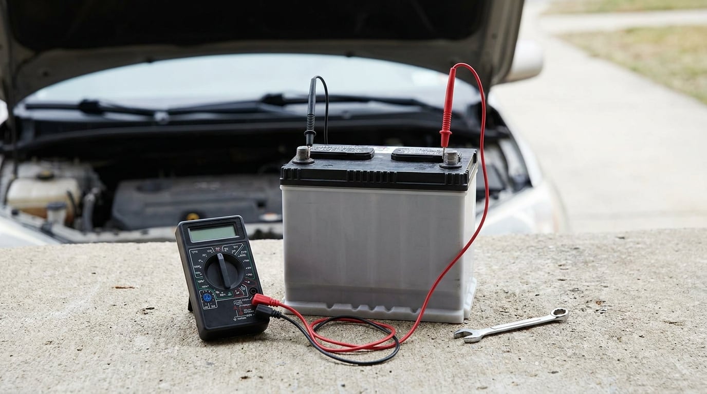 how to test a car battery at home