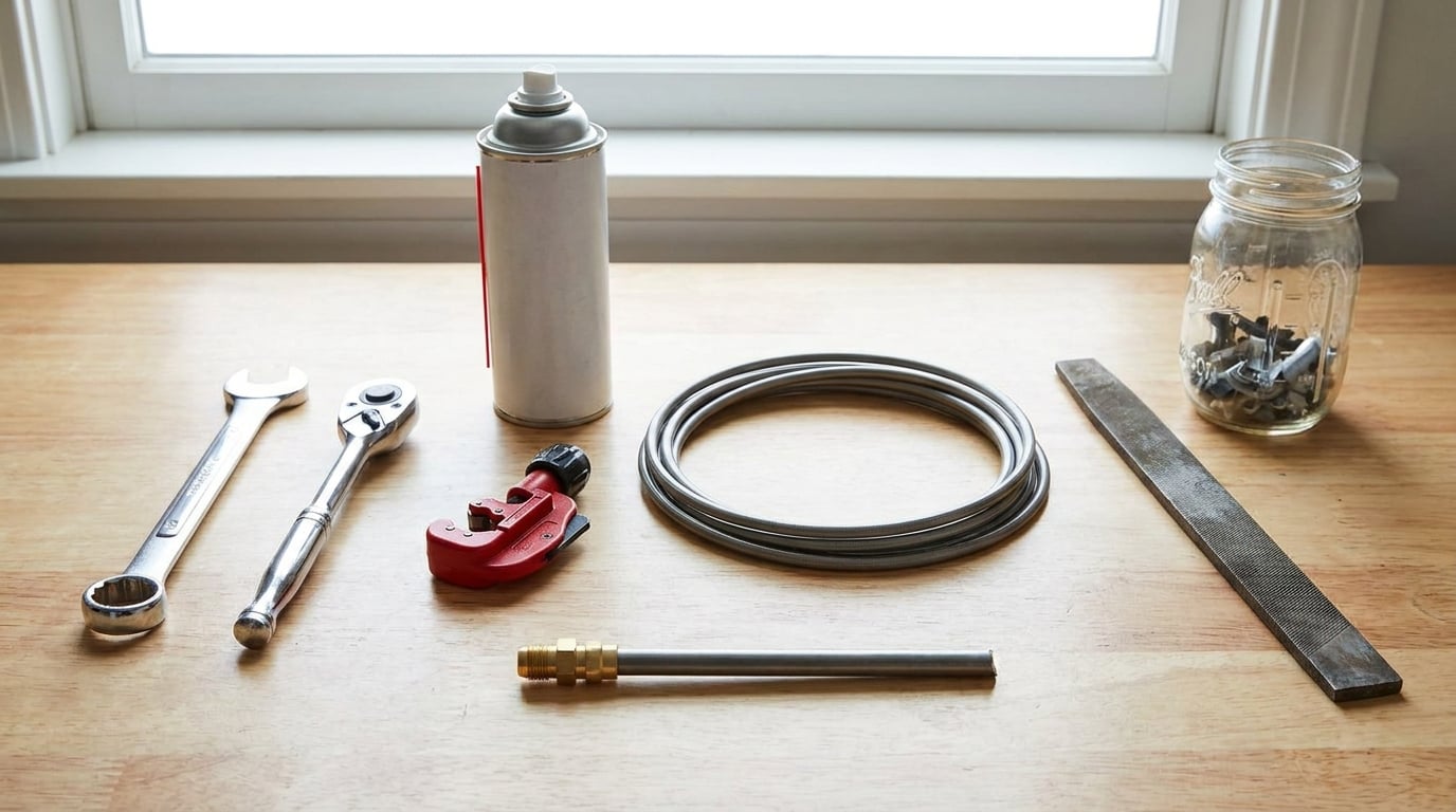 how to replace brake lines without special tools