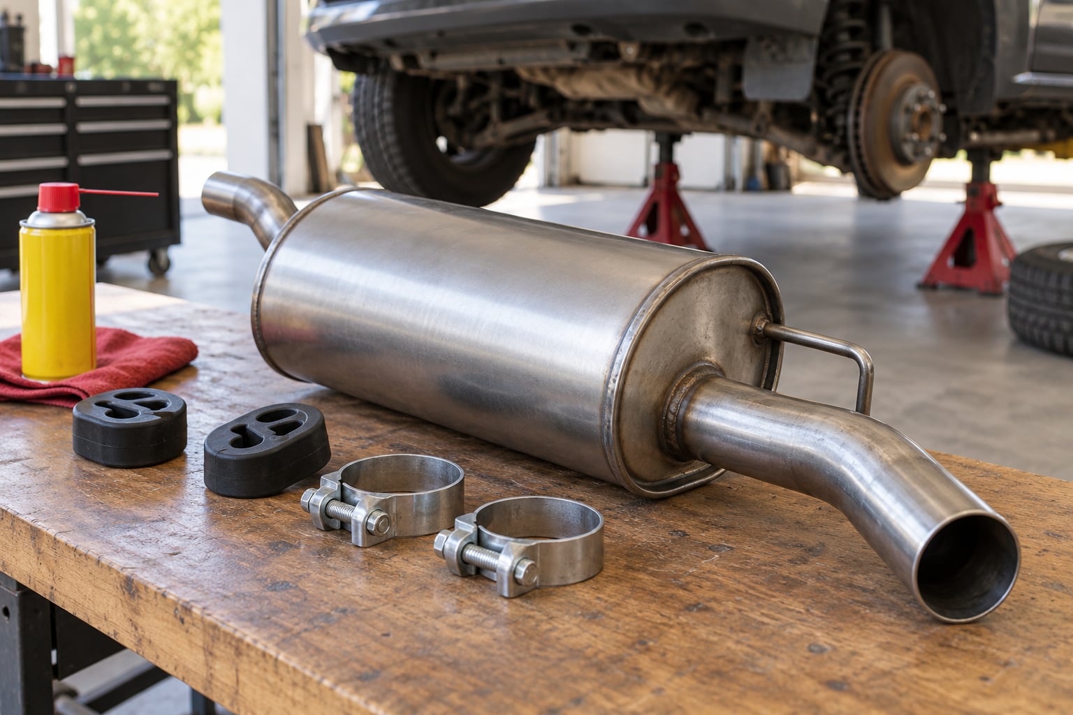 how to replace a muffler