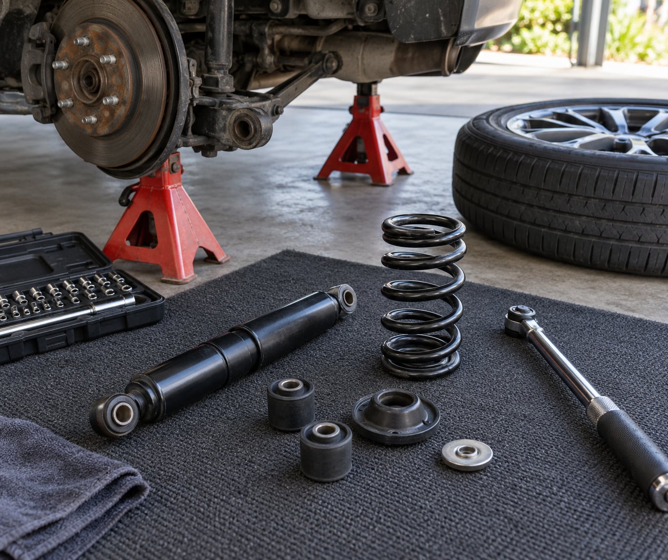how to replace rear shocks