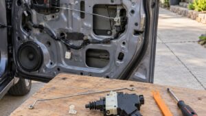 how to fix a car door that won't open from inside