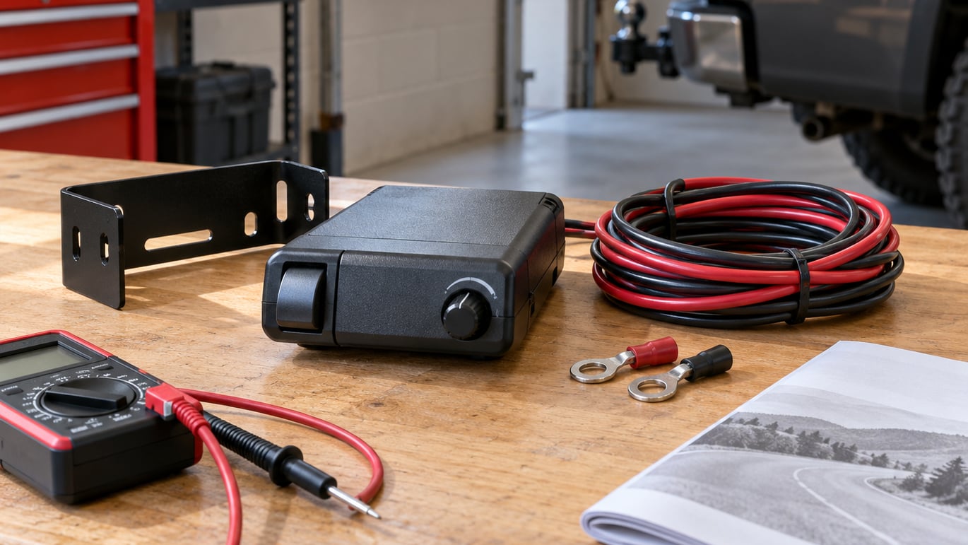how to set up a trailer brake controller