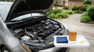 how to check engine oil level correctly