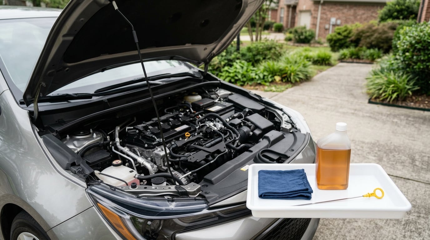 how to check engine oil level correctly
