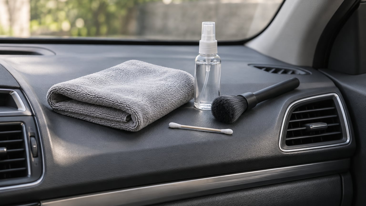 how to clean a dashboard without leaving residue