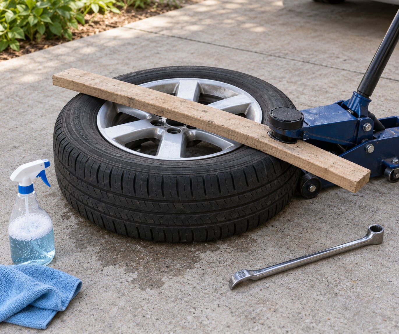 how to break the bead on a tire at home