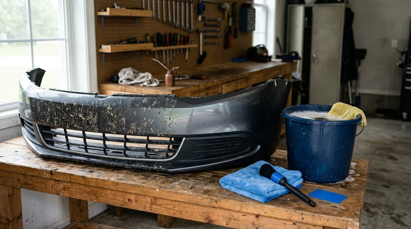 how to remove bug splatter from a front bumper