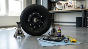 parking brake adjustment step by step