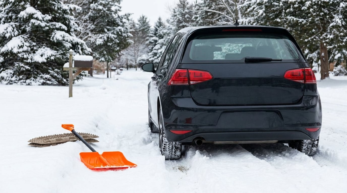 how to get unstuck from snow