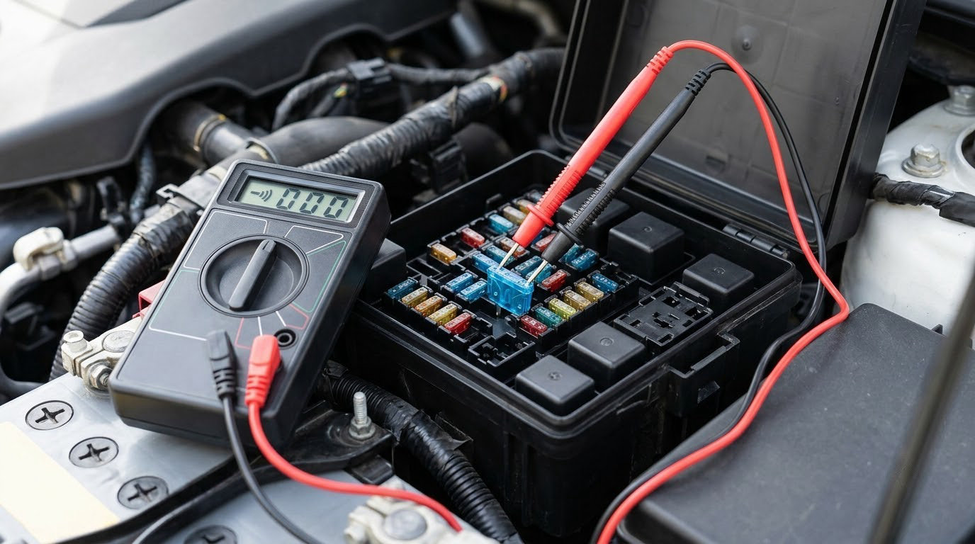 how to test a fuse in a car