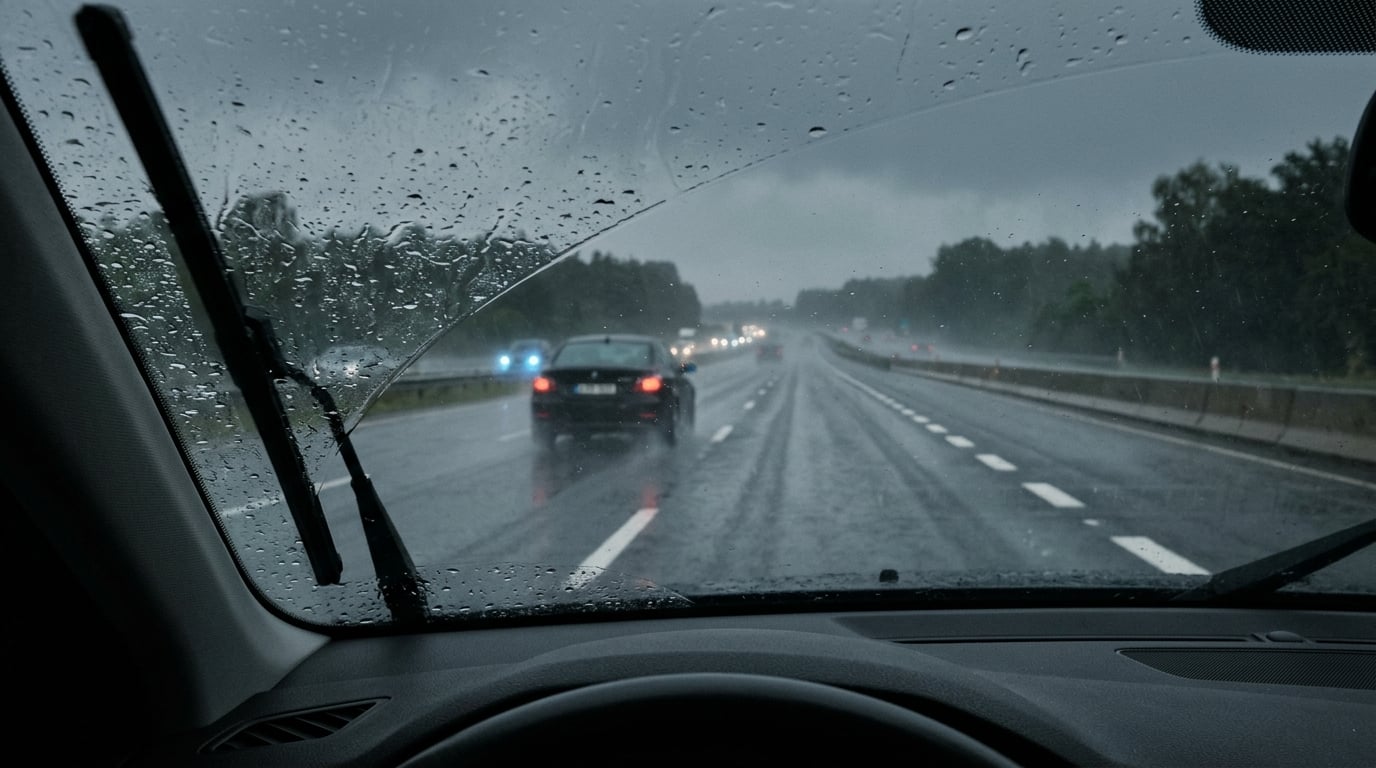 how to drive safely in heavy rain