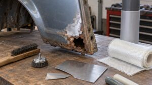 how to fix a rust hole without welding