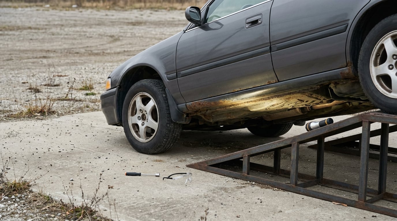 how to inspect a used car for rust