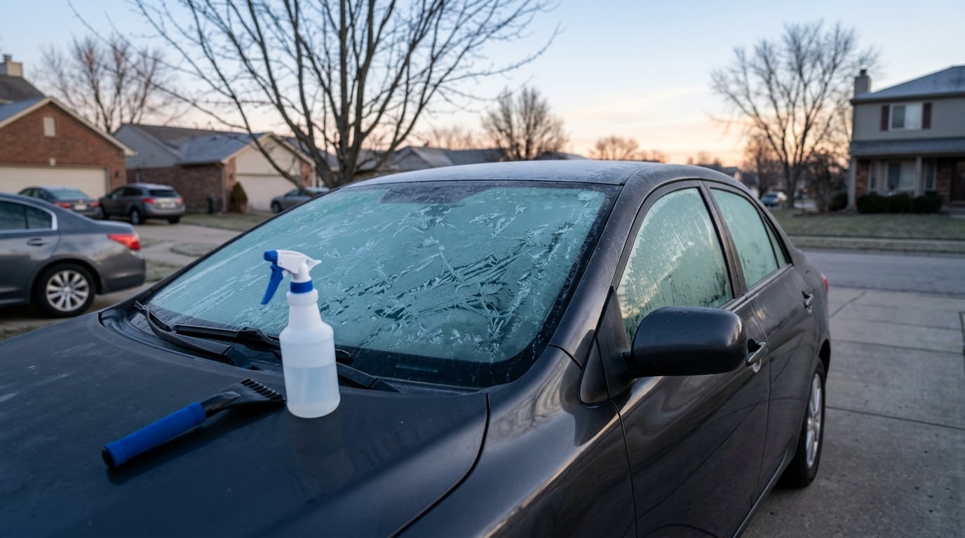 how to defrost a windshield quickly
