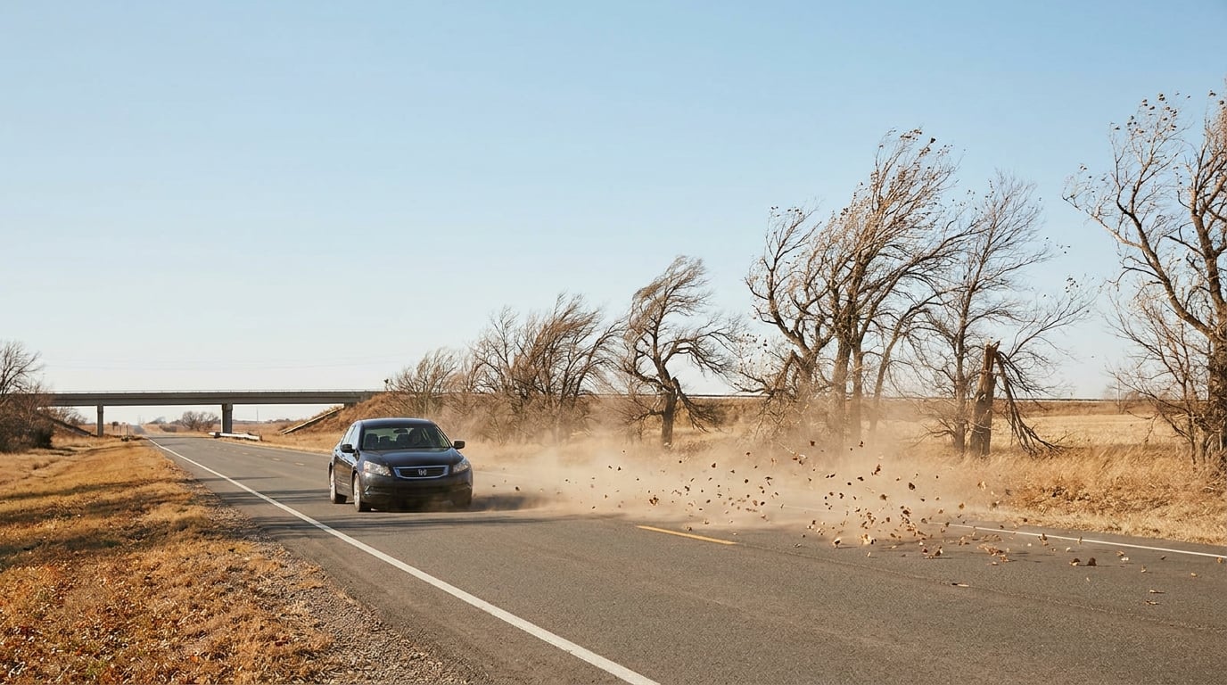 how to drive in high winds safely