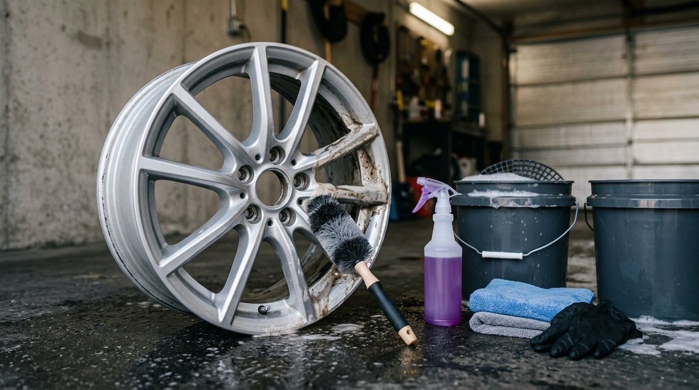 how to clean wheels without damaging finish