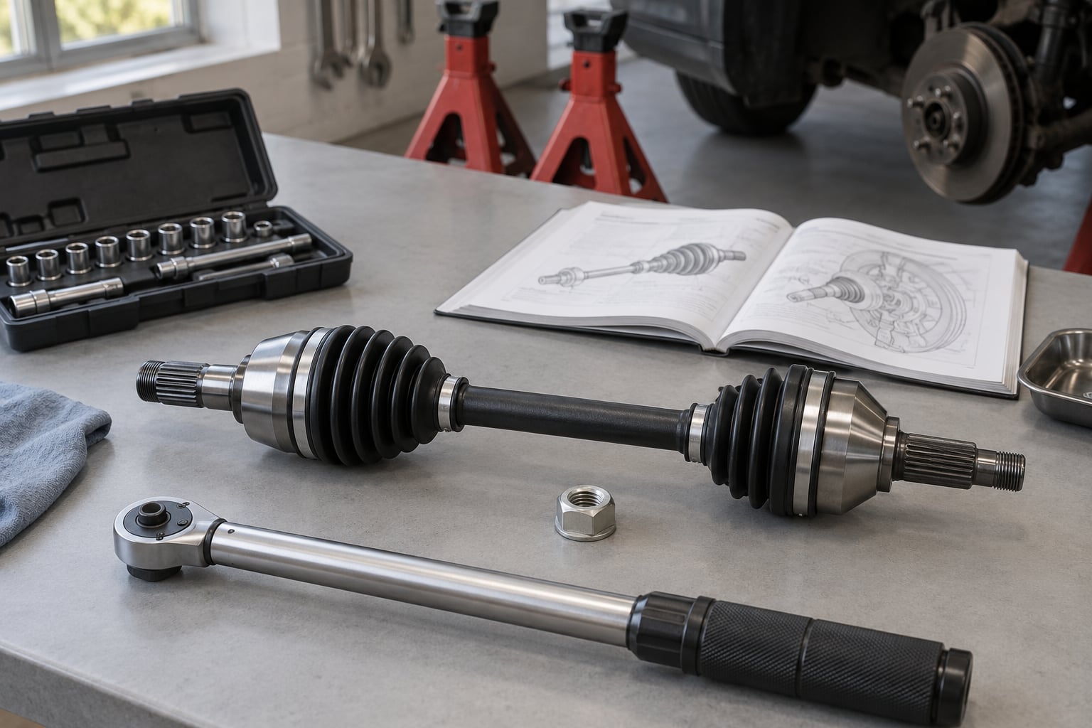 how to replace a cv axle