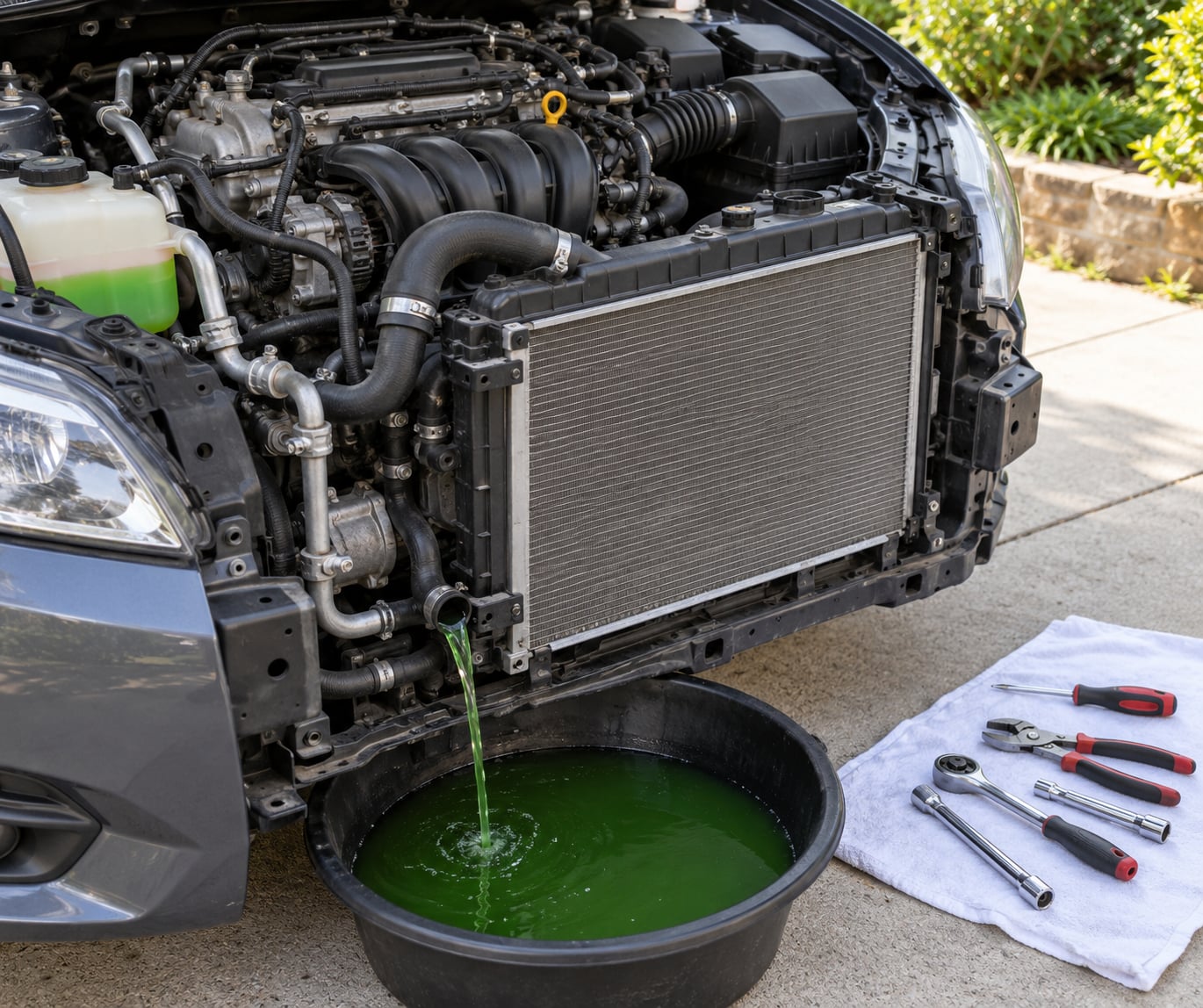 how to replace a radiator hose