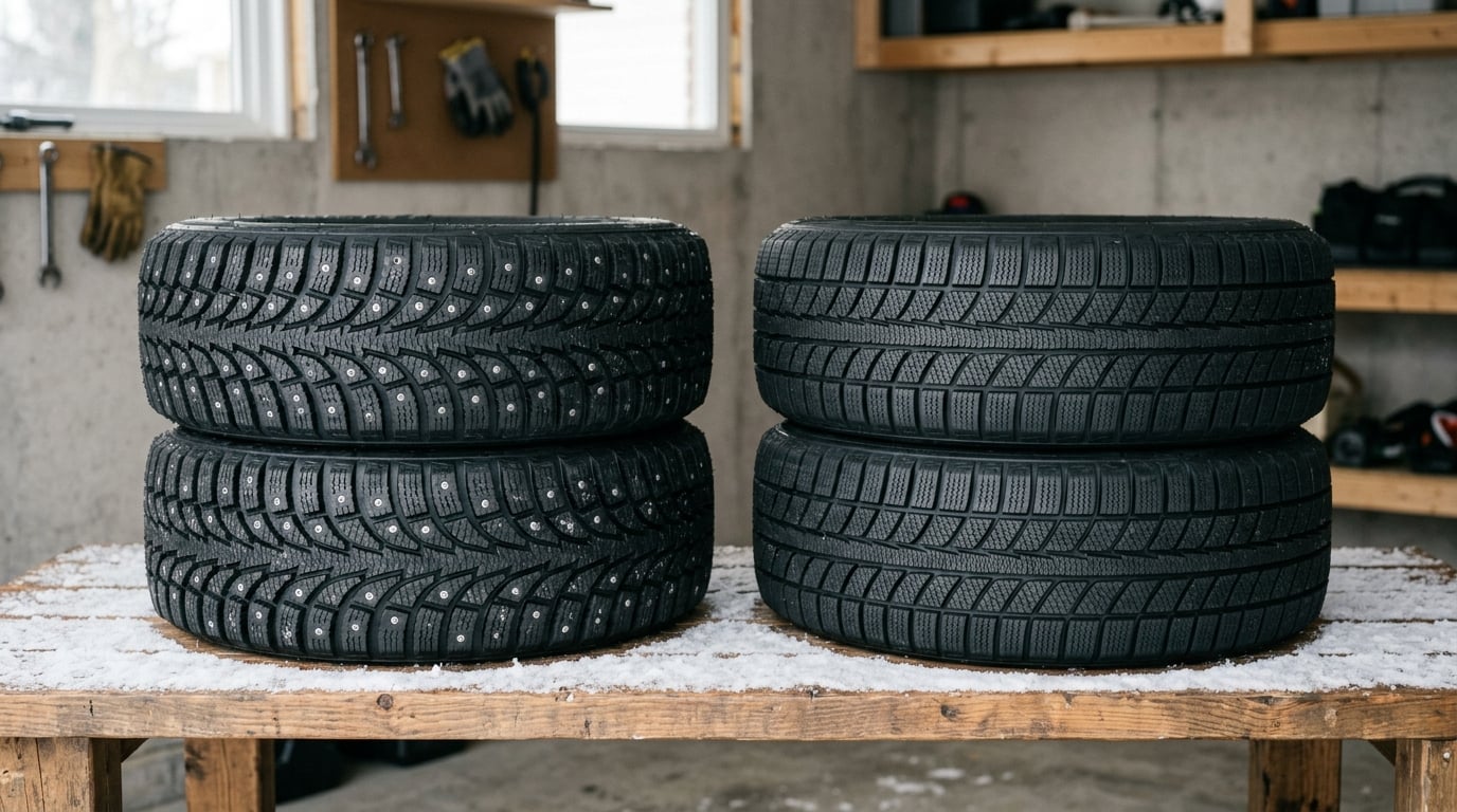 studded tires vs studless winter tires