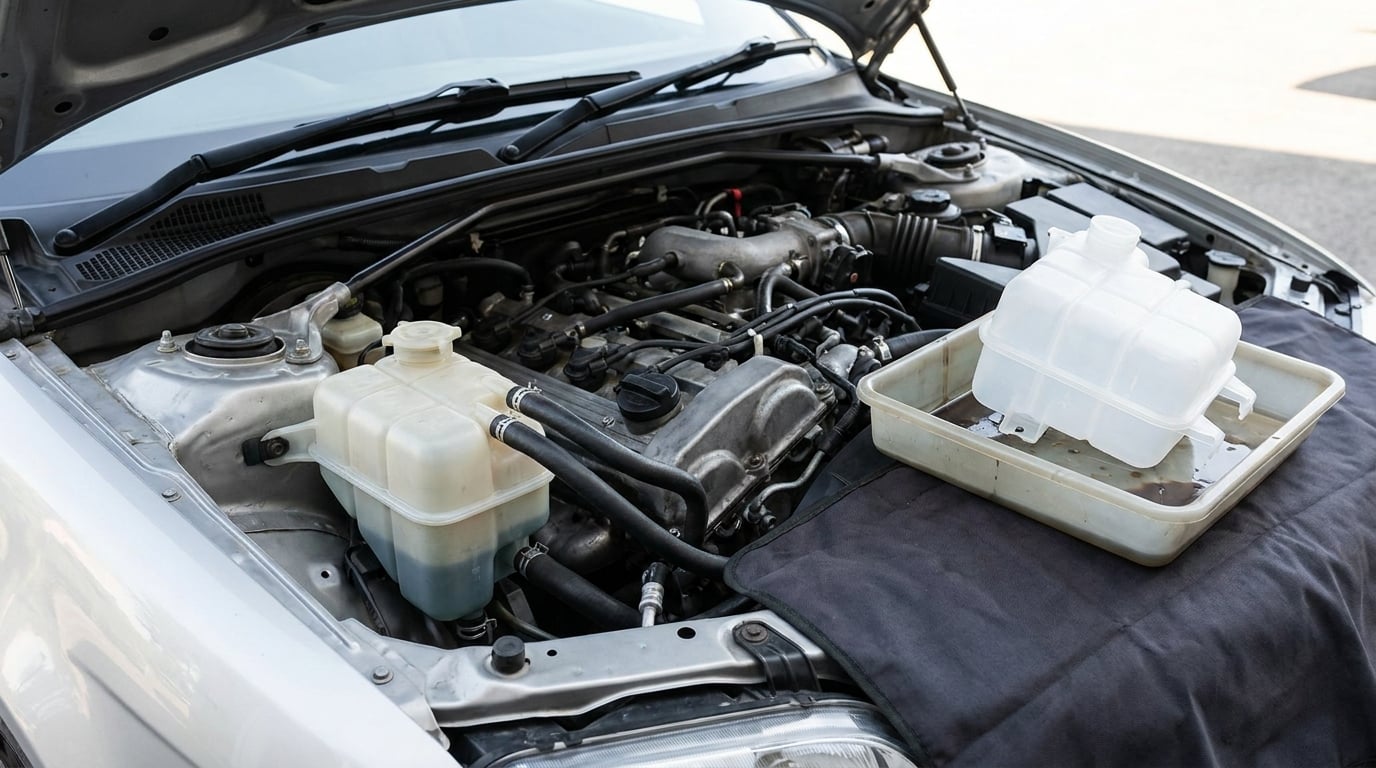 how to replace a bmw expansion tank